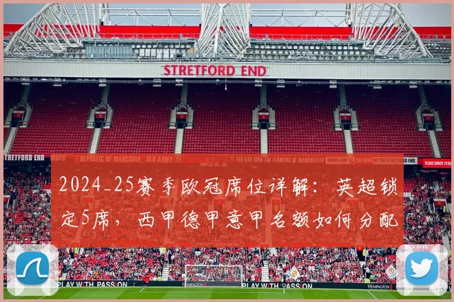 2024_25赛季欧冠席位详解:英超锁定5席,西甲德甲意甲名额如何分配?