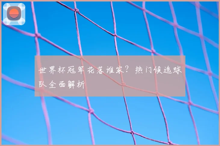 世界杯冠军花落谁家？热门候选球队全面解析
